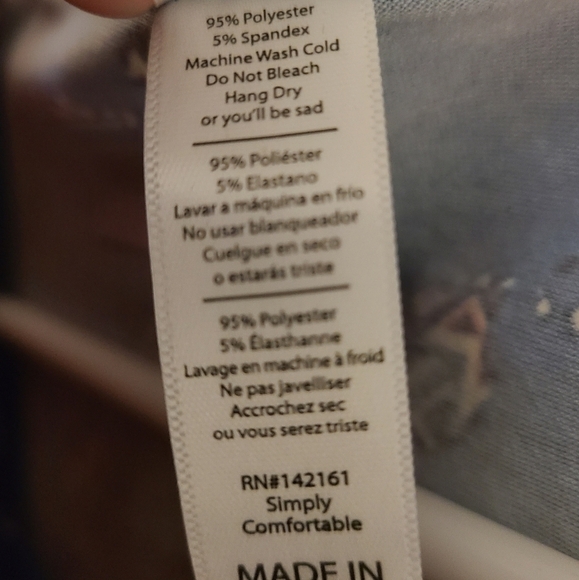 LuLaRoe Perfect Tee Crew Neck with Box Cuts On Sides and Geo Metric Design NWT - Picture 4 of 4